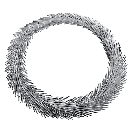 christofle Palmaceae Sterling Silver Collar Necklace Palmaceae