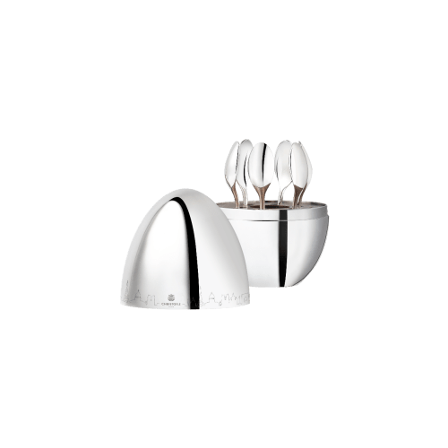 christofle PARIS - Silver-Plated 6-Piece Espresso Spoon Set Mood Skyline