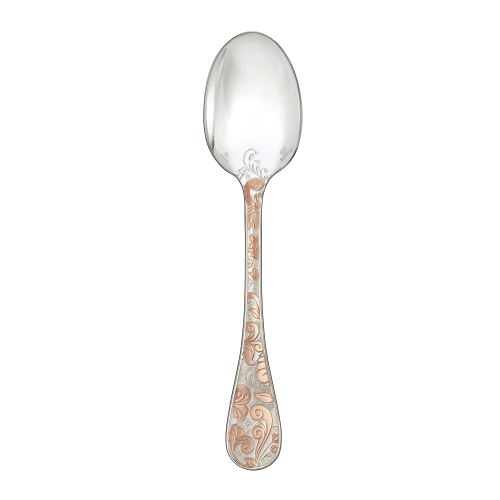 christofle Partially Gilded Rose Gold Table Spoon Jardin d'Eden