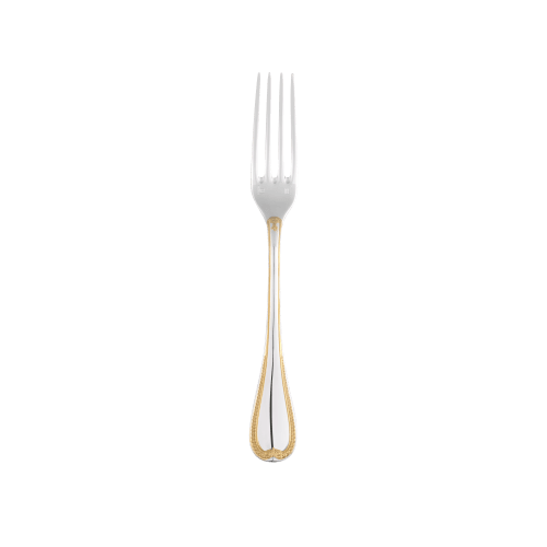 christofle Partially Gilded Silver-plated Dinner Fork Malmaison