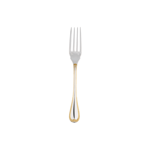 christofle Partially Gilded Silver-plated Fish fork Malmaison