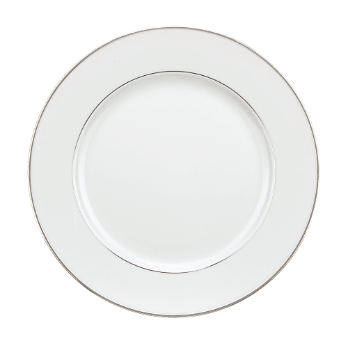 christofle Porcelain Dessert Plate with Leafing Albi