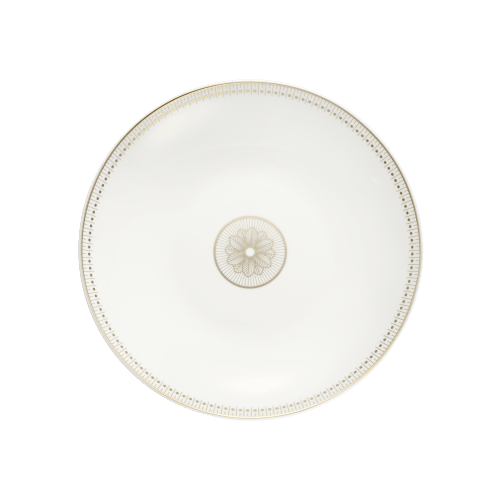 christofle Porcelain Open Vegetable Dish Gold Finish Malmaison Impériale