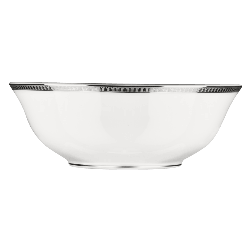 christofle Porcelain Salad Bowl Platinum finish Malmaison