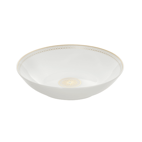 christofle Porcelain Soup Cereal Bowl Gold Finish Malmaison Impériale