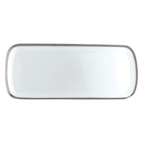 christofle Rectangular Plate Platinum finish - 15 in Malmaison