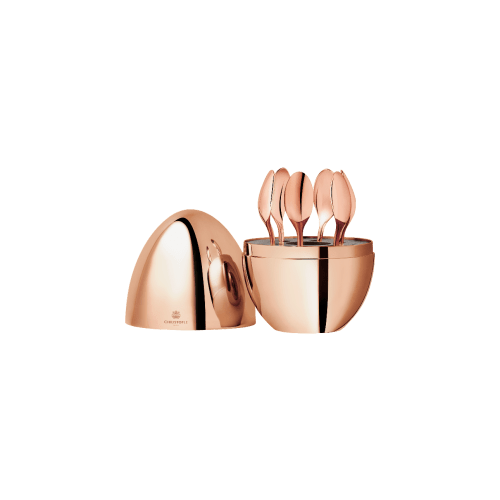 christofle Rose Gold 6-Piece Espresso Spoon Set Mood Coffee