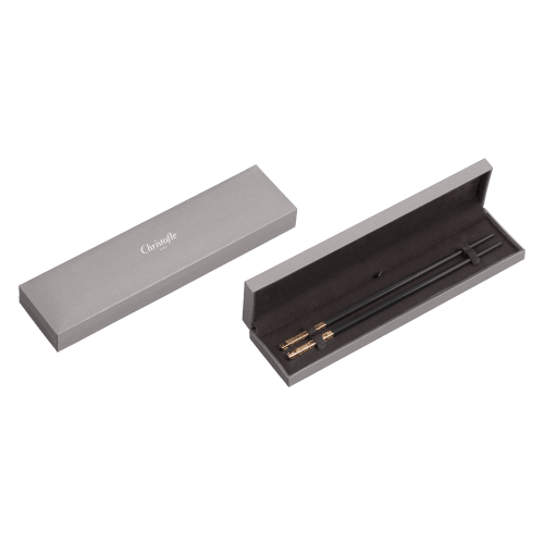 christofle Rose Gold Japanese Chopsticks Jardin d'Eden