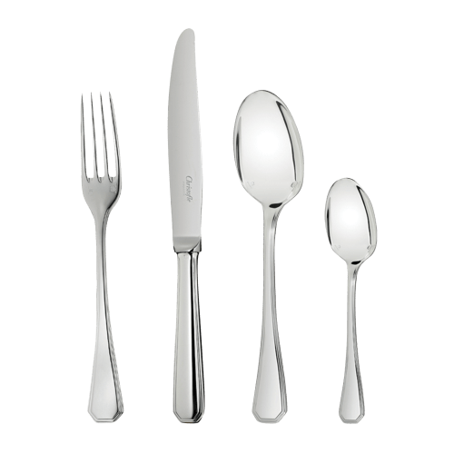 christofle Silver-Plated 48-Piece Flatware Set with Storage Box America