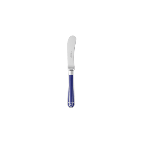 christofle Silver-Plated Butter Spreader - Marbled Blue Talisman