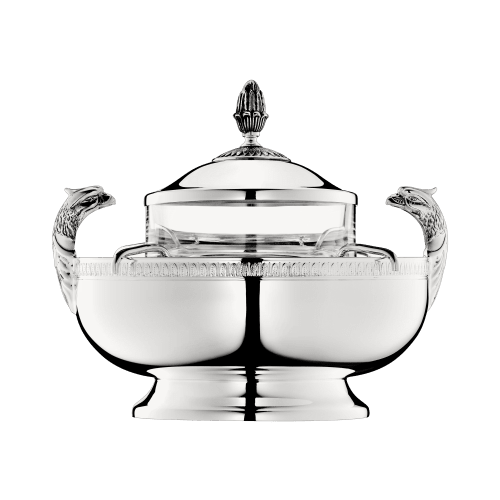 christofle Silver-Plated Caviar Serving Set Malmaison