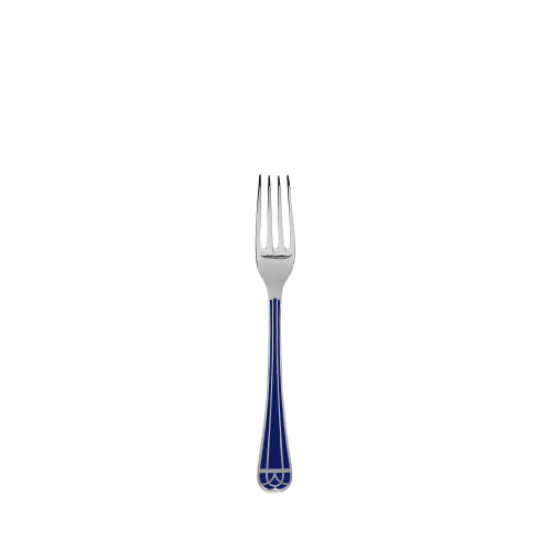 christofle Silver plated Dessert Fork - Marbled Blue Talisman