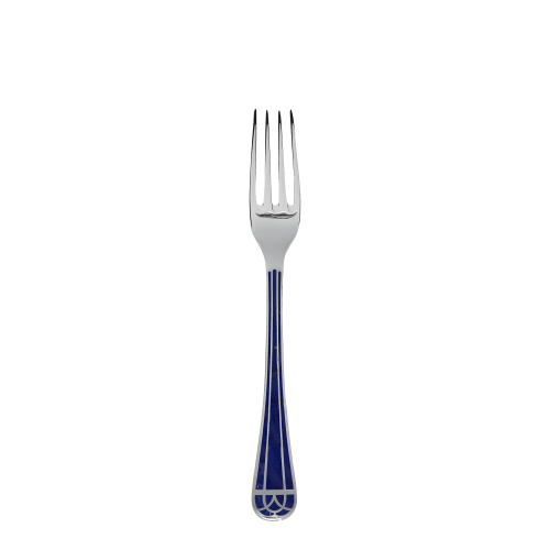 christofle Silver-Plated Dinner Fork - Marbled Blue Talisman