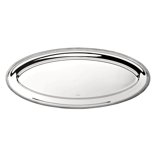 christofle Silver-Plated Fish Serving Platter 28 in Malmaison