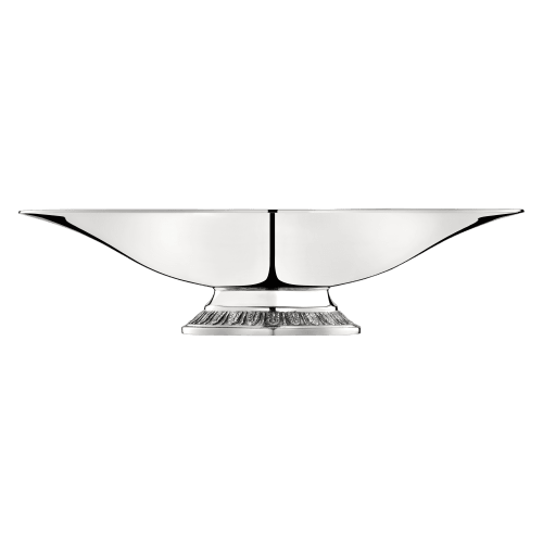 christofle Silver-Plated Fruit Bowl with Pedestal Base Malmaison