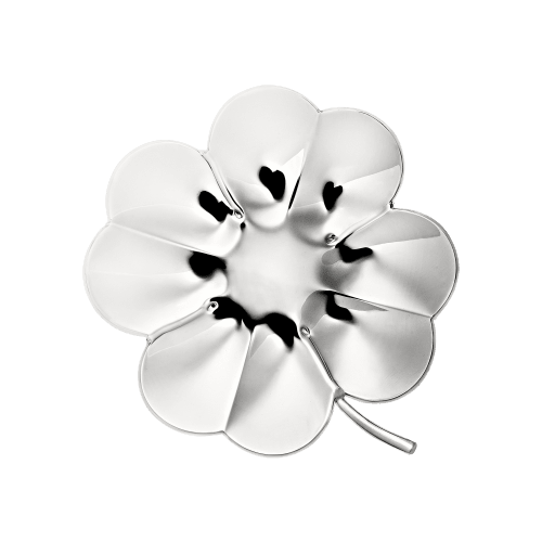 christofle Silver-Plated Lucky 4-Leaf Clover Bowl Trefle A 4 Feuilles