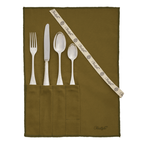 christofle Silver-Plated Medium Individual Flatware Set Marly