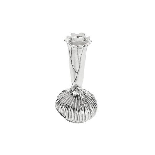 christofle Silver-Plated Onion Shape Vase Les Collections Historiques