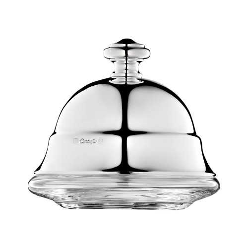christofle Silver-Plated Personal Lidded Butter Dish Albi