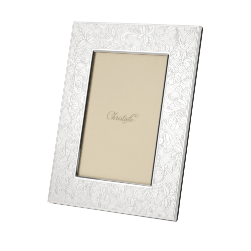 christofle Silver-Plated Picture Frame - 4 x 6 in Jardin d'Eden