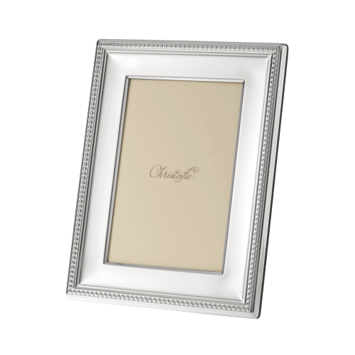 christofle Silver-Plated Picture Frame - 5 x 7 in Perles