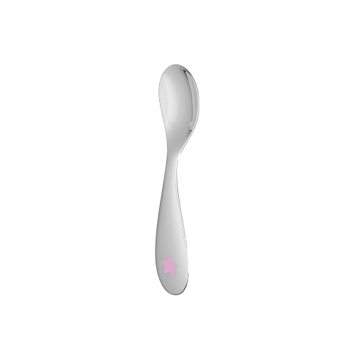 christofle Silver-Plated Pink Star Baby Spoon Babystar