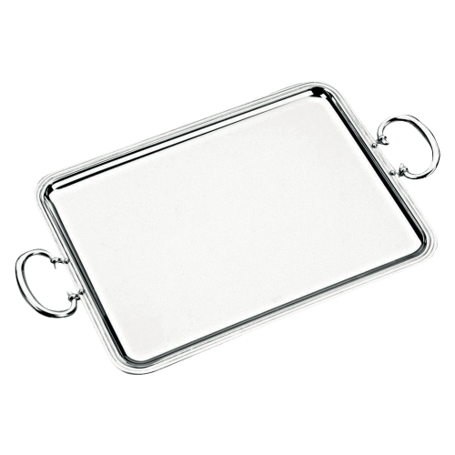 christofle Silver-Plated Rectangular Serving Tray - 21 in x 16.5 in Albi