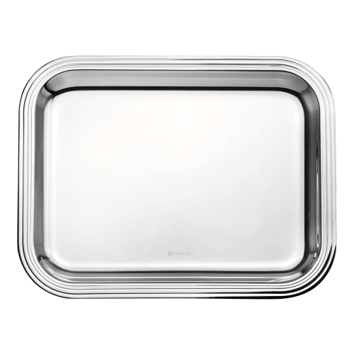 christofle Silver-Plated Rectangular Tray - 10 x 8 in Albi