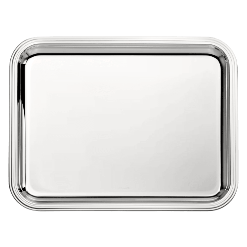 christofle Silver-Plated Rectangular Tray 14 x 11 in Albi