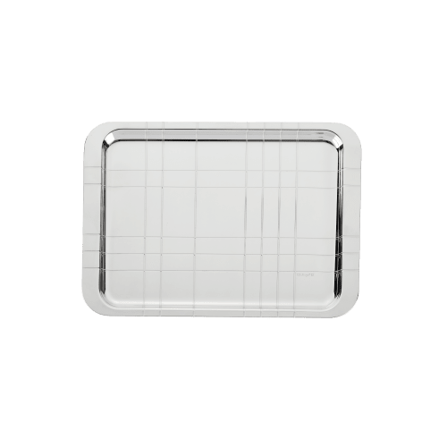 christofle Silver-Plated Rectangular Tray - 8 x 12 in Graphik