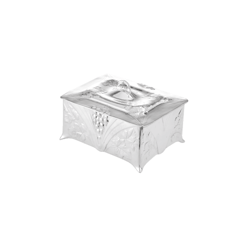 christofle Silver-Plated Redcurrant Jewelry Box Gallia