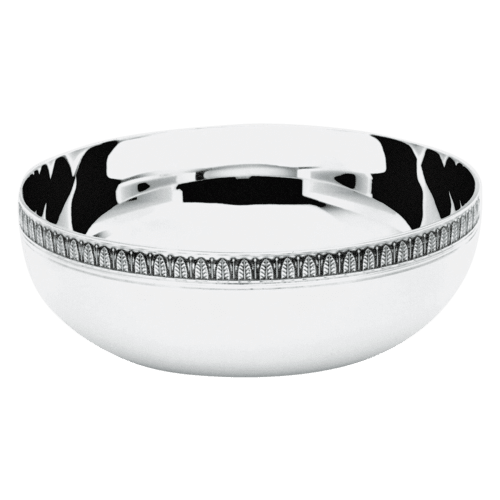 christofle Silver-Plated Round Bowl Small Malmaison
