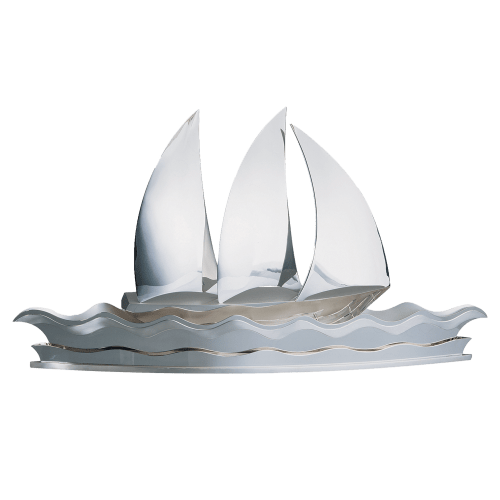 christofle Silver-plated Sailboat Centerpiece - Haute Orfèvrerie Voilier
