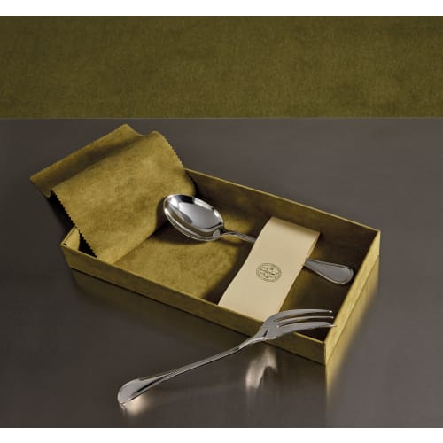 christofle Silver-Plated Serving Piece Set of 2 Albi