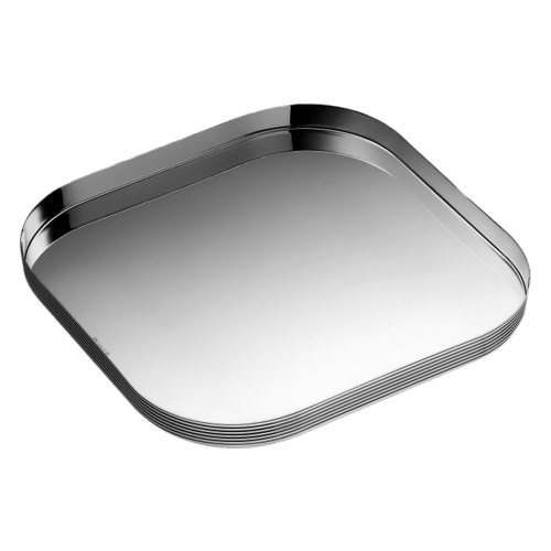 christofle Silver-Plated Square Tray - 10 x 10 in K+T