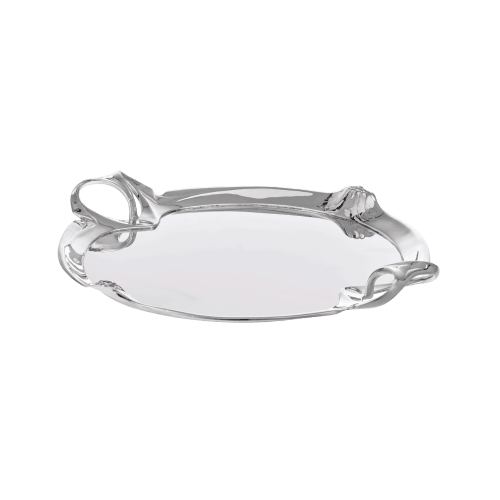 christofle Silver-plated Sycamore Tray 17 x 15 in Gallia