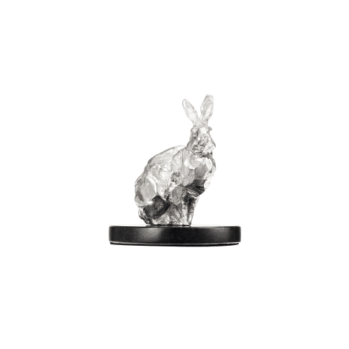 christofle Sitting Rabbit in Sterling Silver - Haute Orfèvrerie Lapin