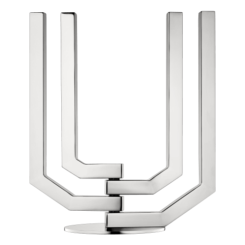 christofle Stainless Steel 4-Arm Candelabra Arborescence