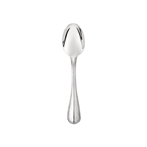 christofle Stainless Steel Espresso Spoon Steel Perles
