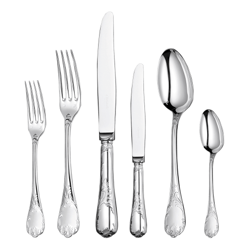 christofle Sterling Silver 36-Piece Flatware Set Marly