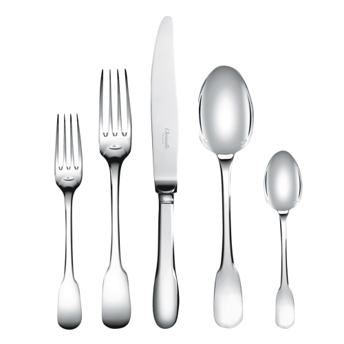 christofle Sterling Silver 5-Piece Place Setting Cluny