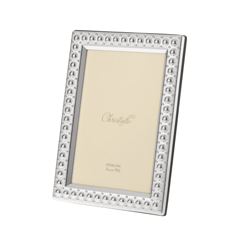 christofle Sterling Silver Picture Frame - 4 x 6 in Perles