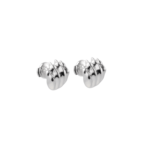 christofle Sterling-Silver Stud Earrings Rhodium-Plated Patte de Lion