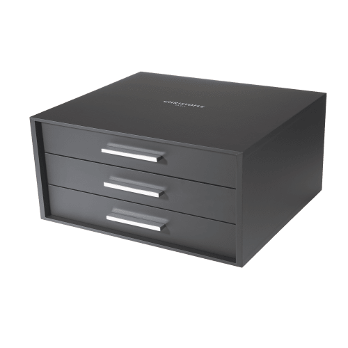 christofle Storage Chest 108 or 120 pieces - 10 Modules (sold empty) Silver Care