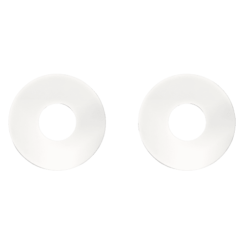 christofle Two Stainless Steel Coasters Oh de Christofle