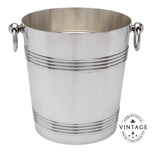 christofle Vintage Silvered Biarritz Champagne Bucket Gallia