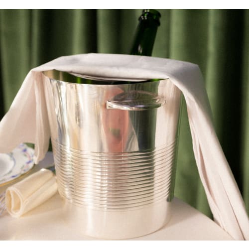 christofle Vintage Silvered Champagne Bucket Filets