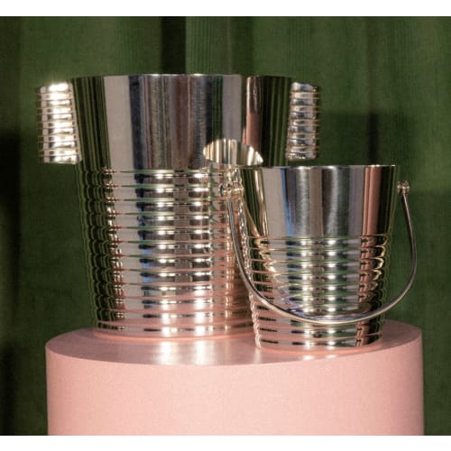 christofle Vintage Silvered Champagne Bucket Ondulations