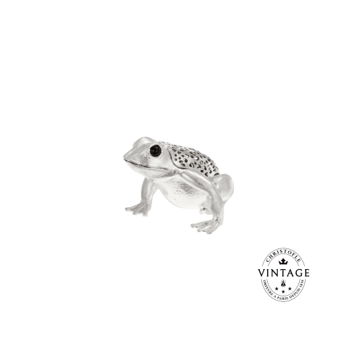 christofle Vintage Silvered Little Frog Lumière d'Argent