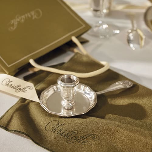 christofle Vintage Silvered Room Candle Holder Vendôme